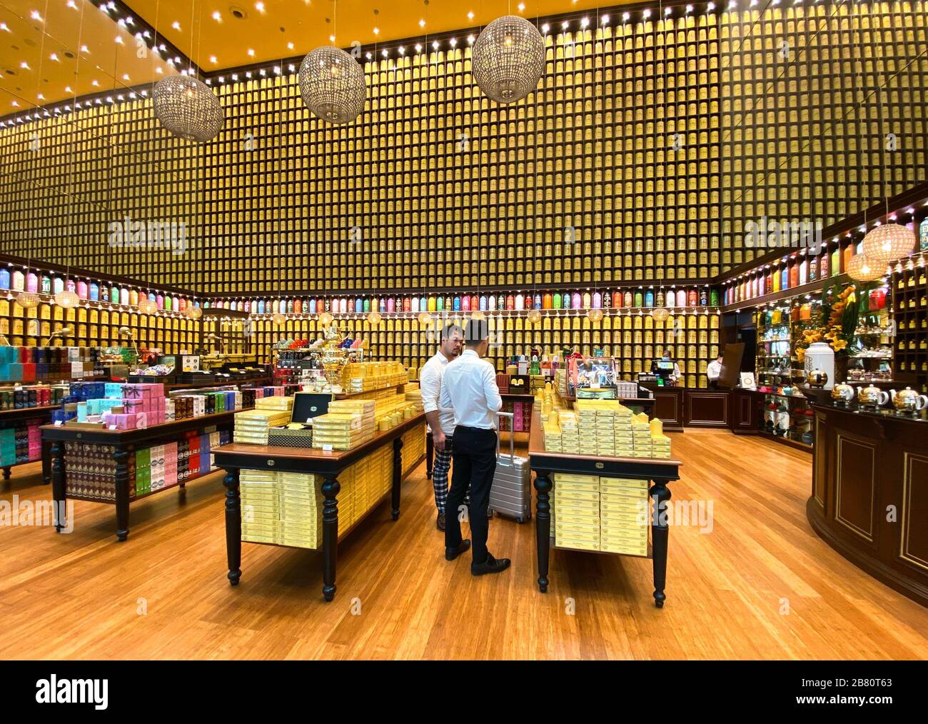 Singapore Feb 13, 20120. Tea shop at Departure Terminal of Changi