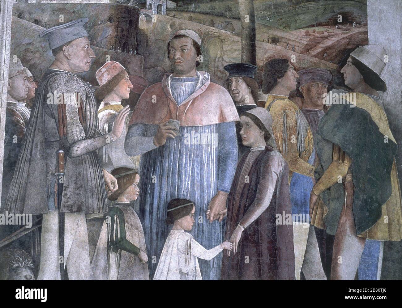 ludovico-gonzaga-y-su-hijo-1471-74-fresco-de-la-camara-de-los