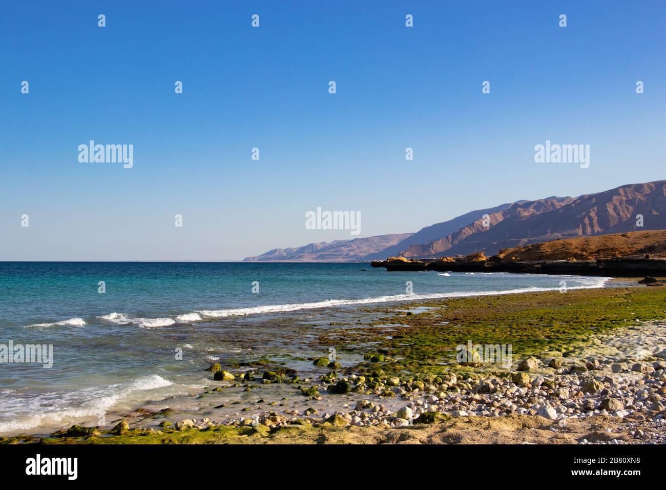 At the Fins beach at Shab near Mascat in Oman Stock Photo