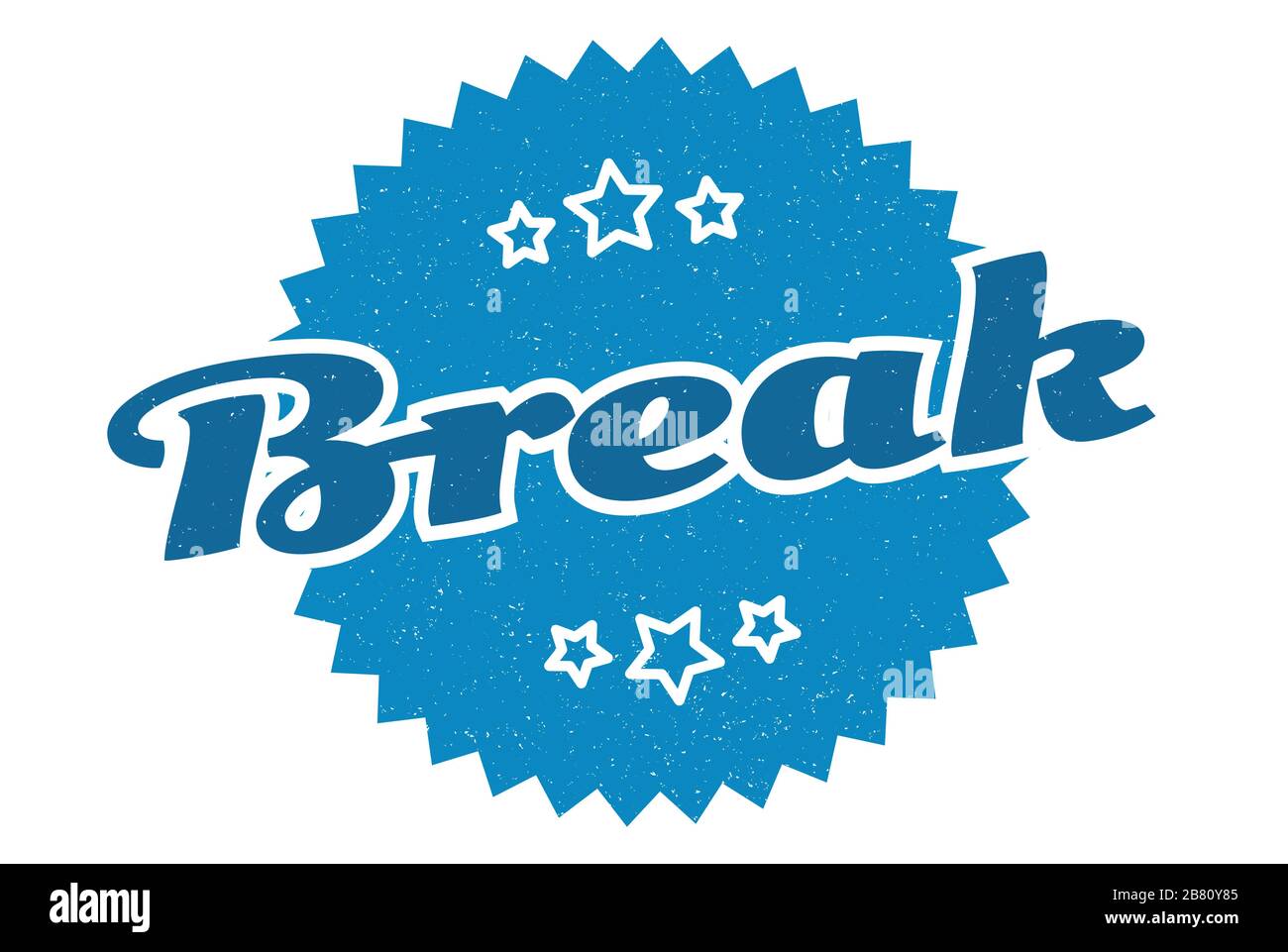 break sign. break round vintage retro label. break Stock Vector Image ...