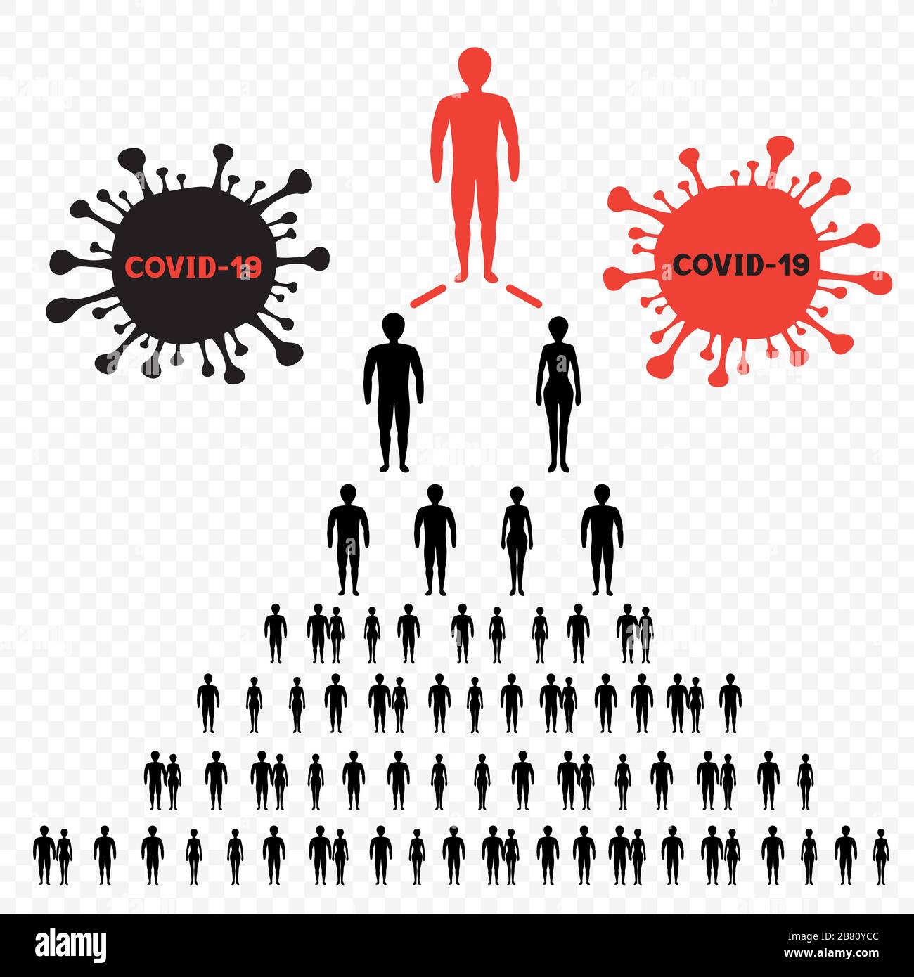 infographics spread coronavirus infection Stock Vector Image & Art Alamy