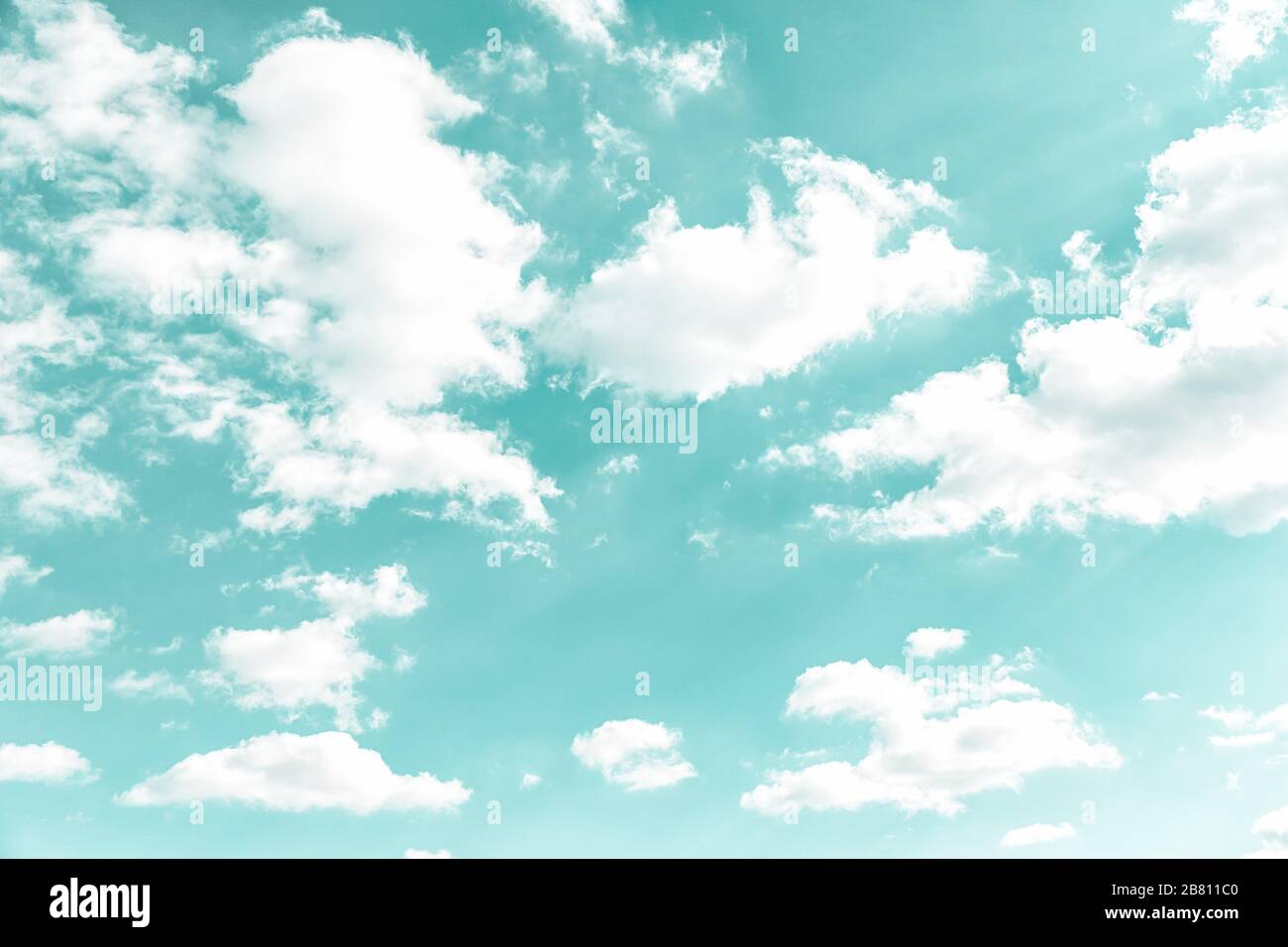 Incredible sky with beautiful white clouds. Clouds floating on blue sky ...
