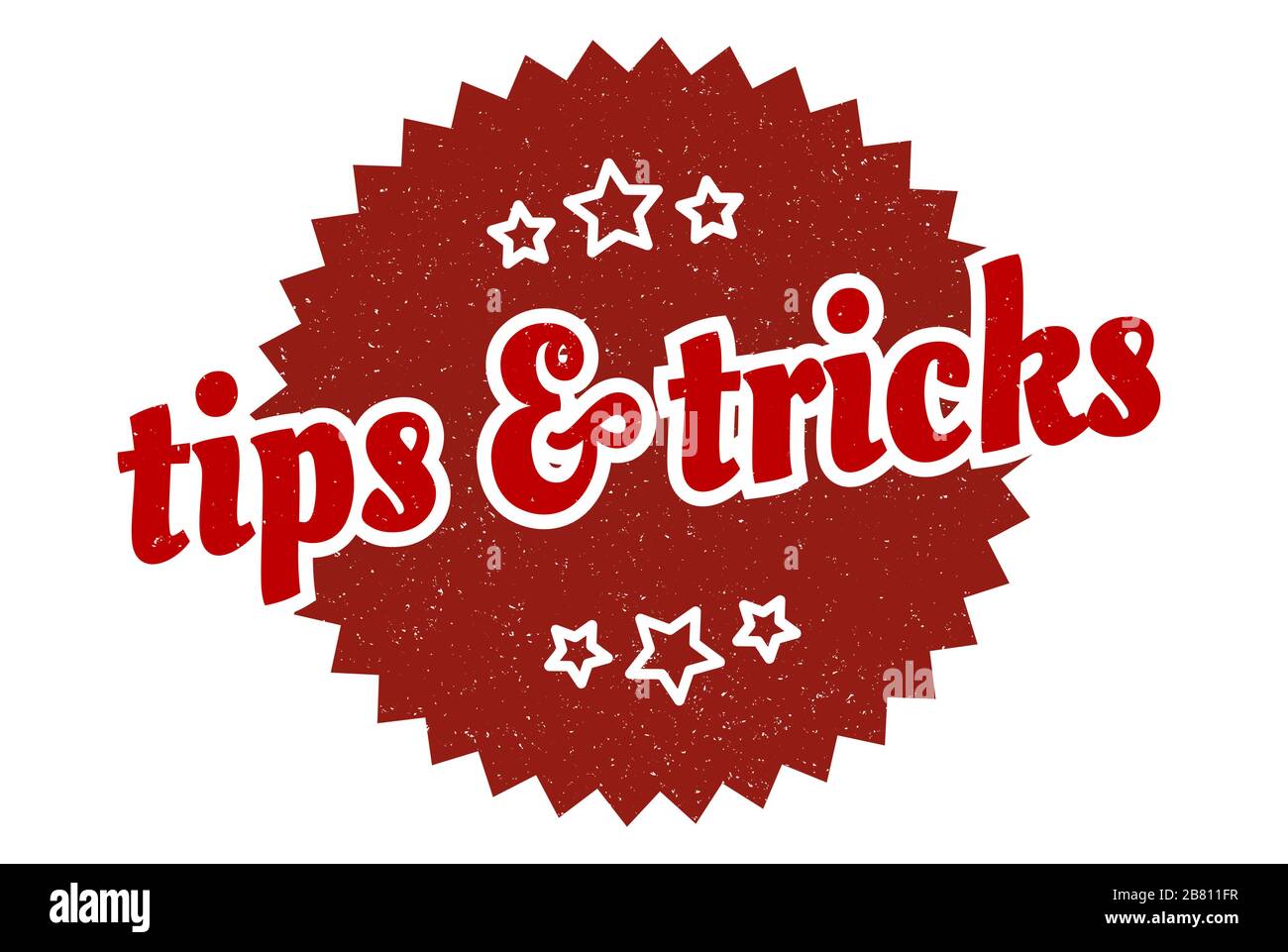 tips & tricks sign. tips & tricks round vintage retro label. tips & tricks Stock Vector