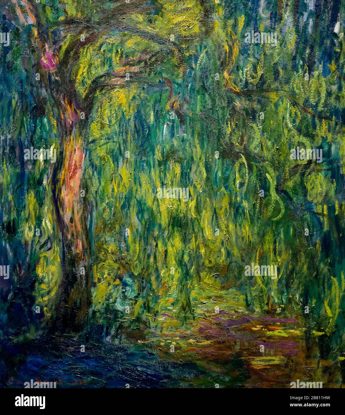 Weeping Willow, Claude Monet, 1918, Stock Photo