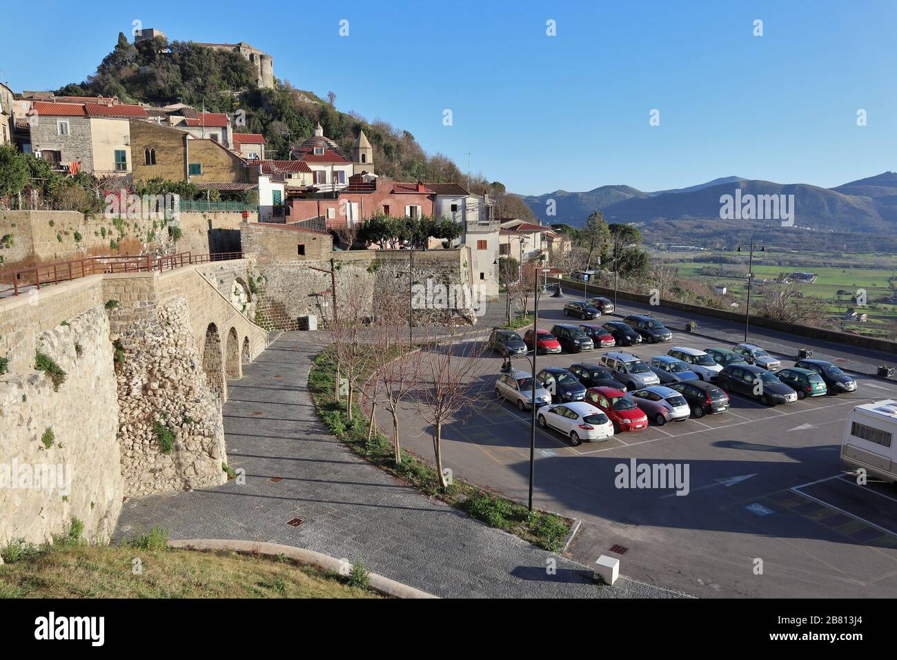 Caiazzo - Panorama da via Messeri Stock Photo
