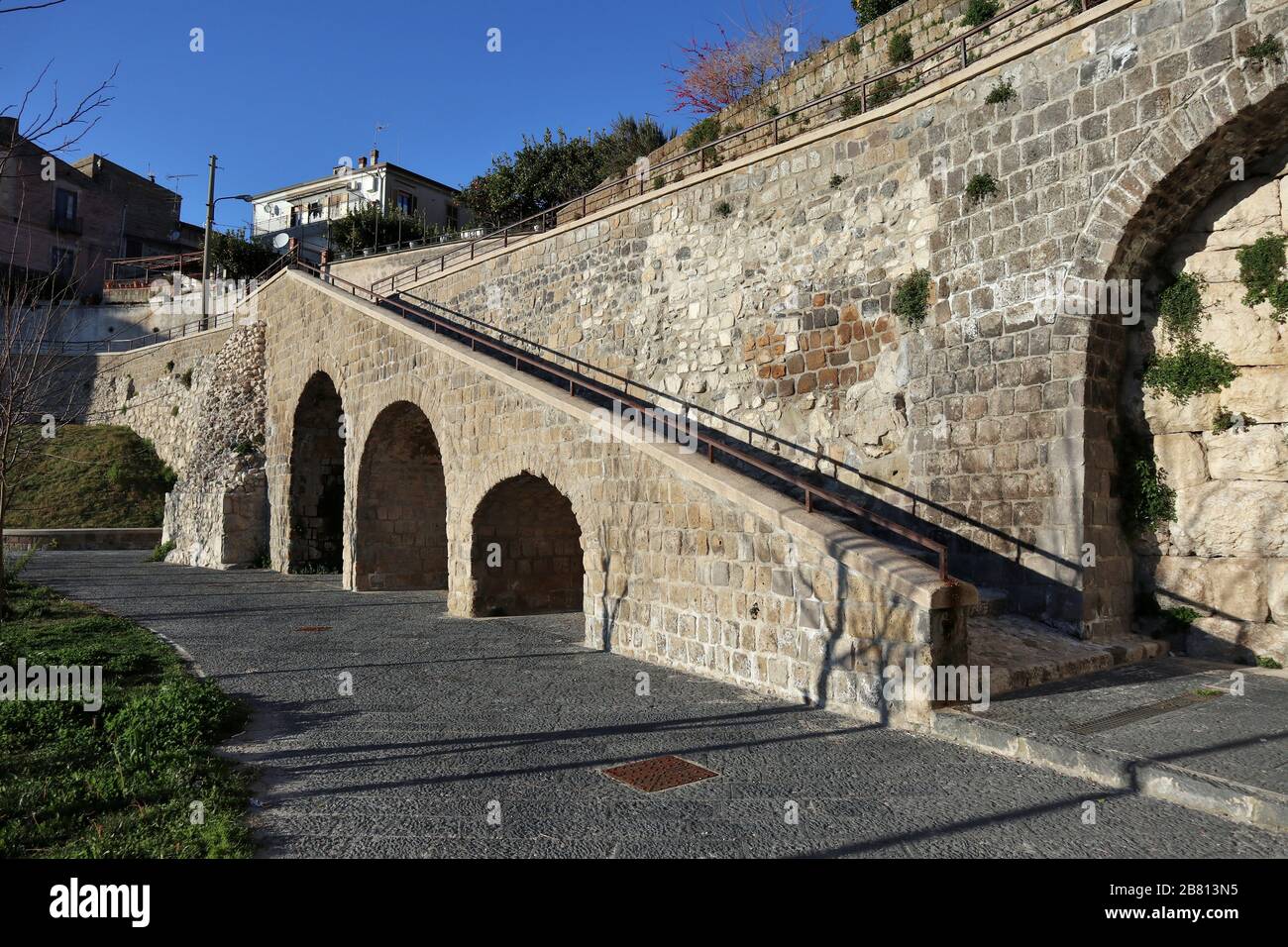 Caiazzo - Scalinata di via Messeri Stock Photo