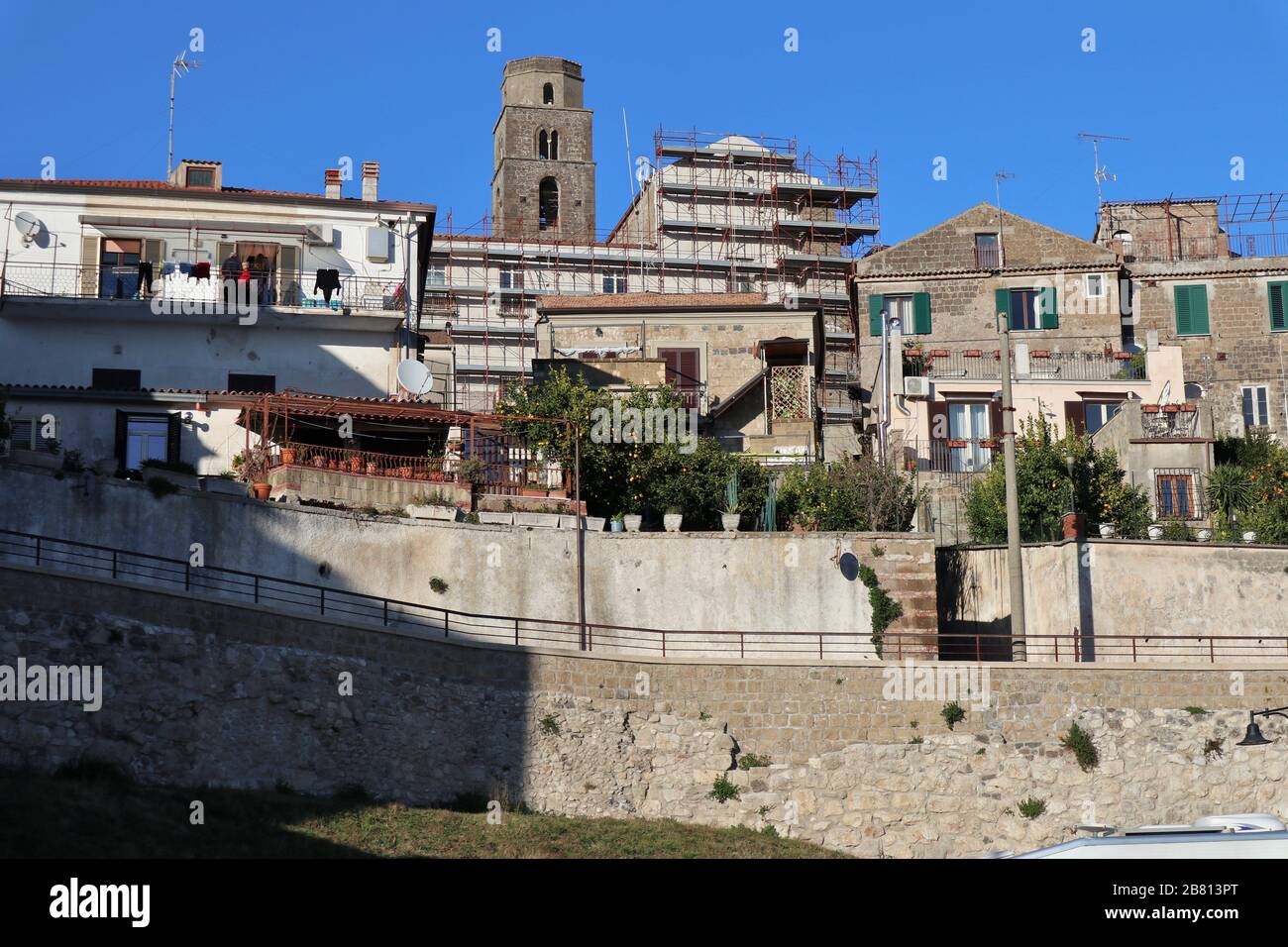 Caiazzo - Scorcio dal parcheggio Stock Photo