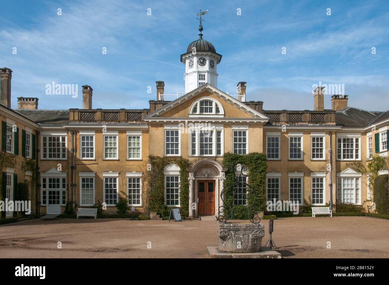 East Front of Polesden Lacey, an Edwardian country house in Bookham, Surrey, England Stock Photo