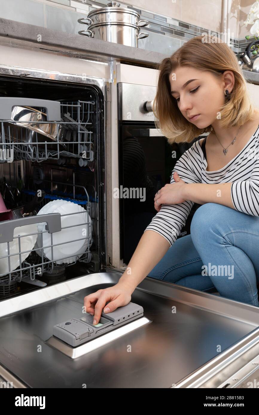 A dishwasher is a device that saves time, water and electricity and all