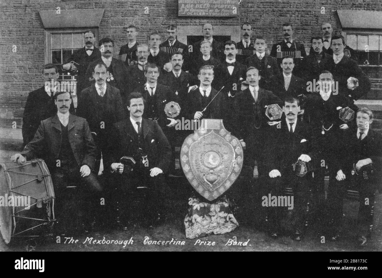 Mexborough concertina prize band Stock Photo Alamy