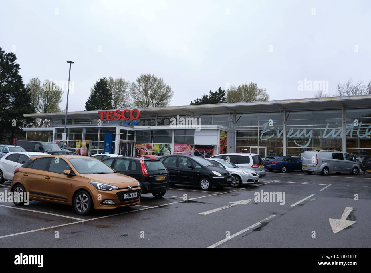 Pictured is a Somerset supermarket during COVID-19 coronavirus Stock Photo