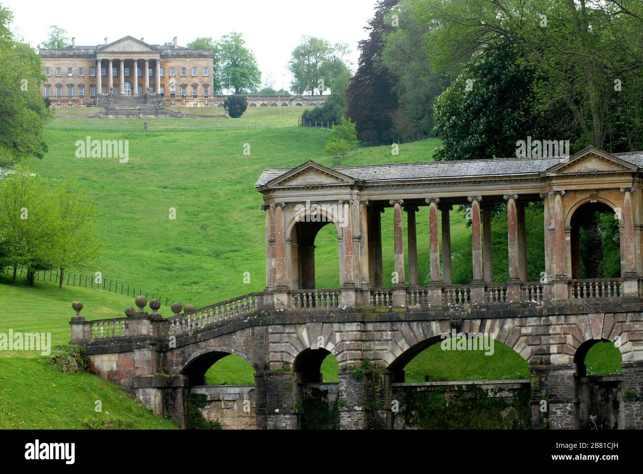 Prior Park Landscape Garden Ornamental Palladian bridge one of