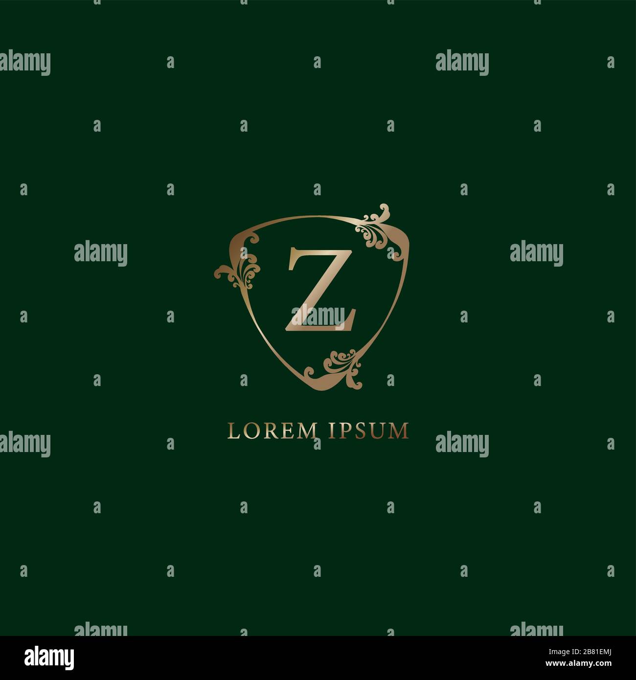 Letter Z Alphabetic logo design template. Insurance logo concept ...