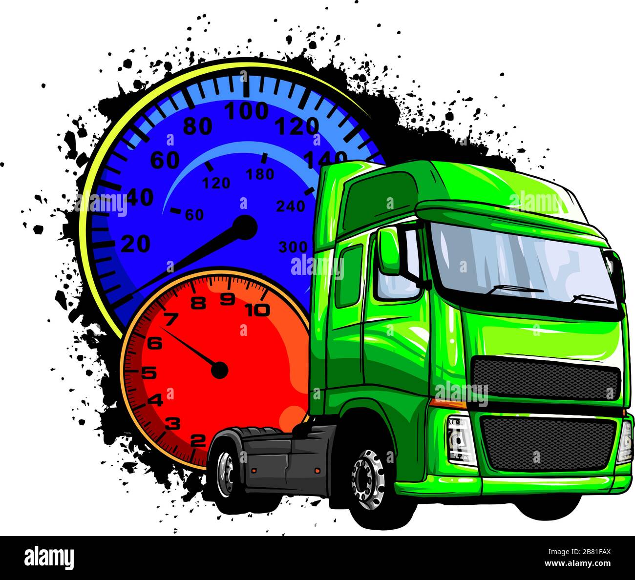 Vector cartoon semi truck illustration design art Stock Vector Image & Art - Alamy Vector cartoon semi truck illustration design art Stock Vector Image & Art - Alamy