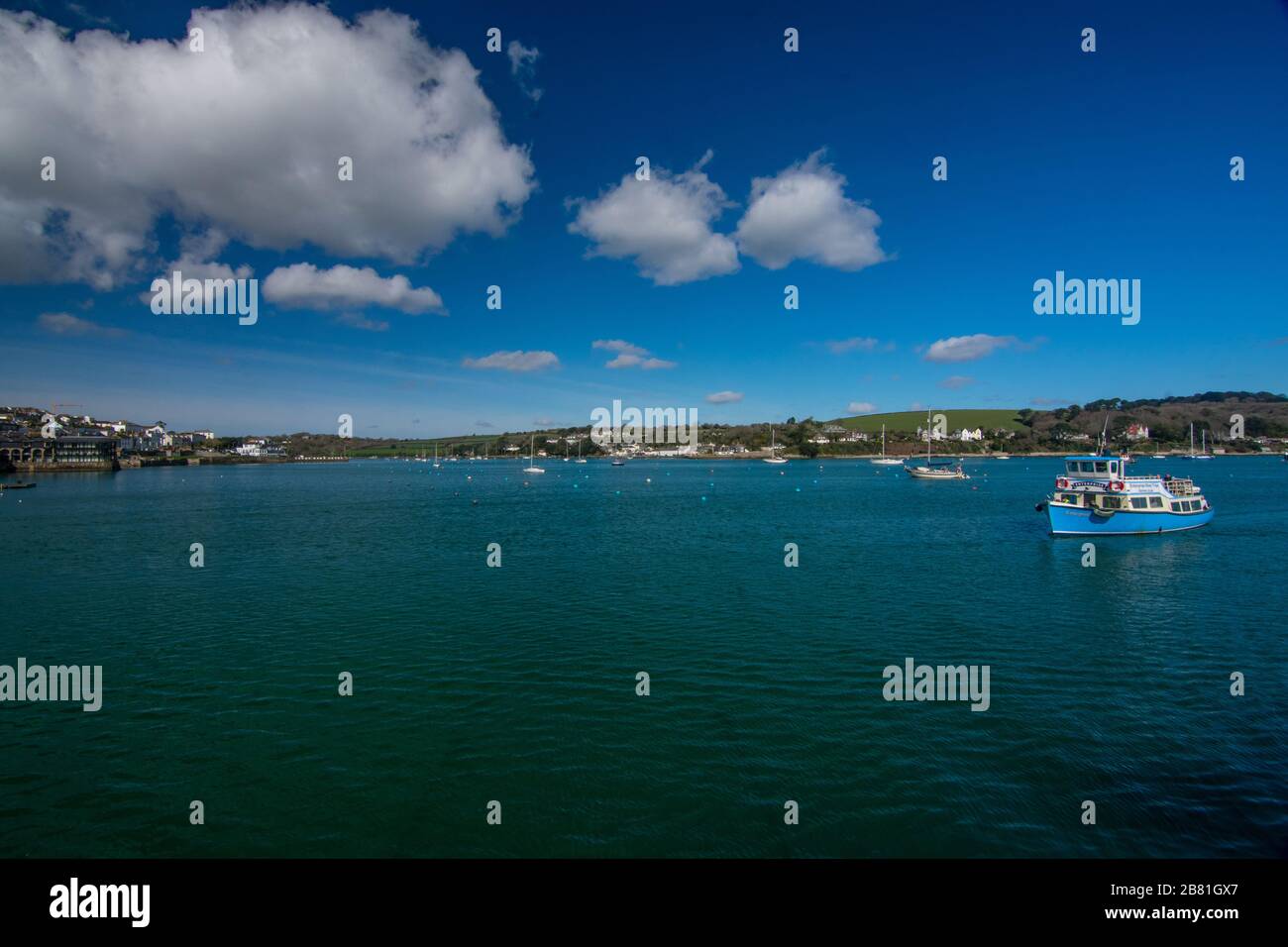 Falmouth, along the River Fal Stock Photo