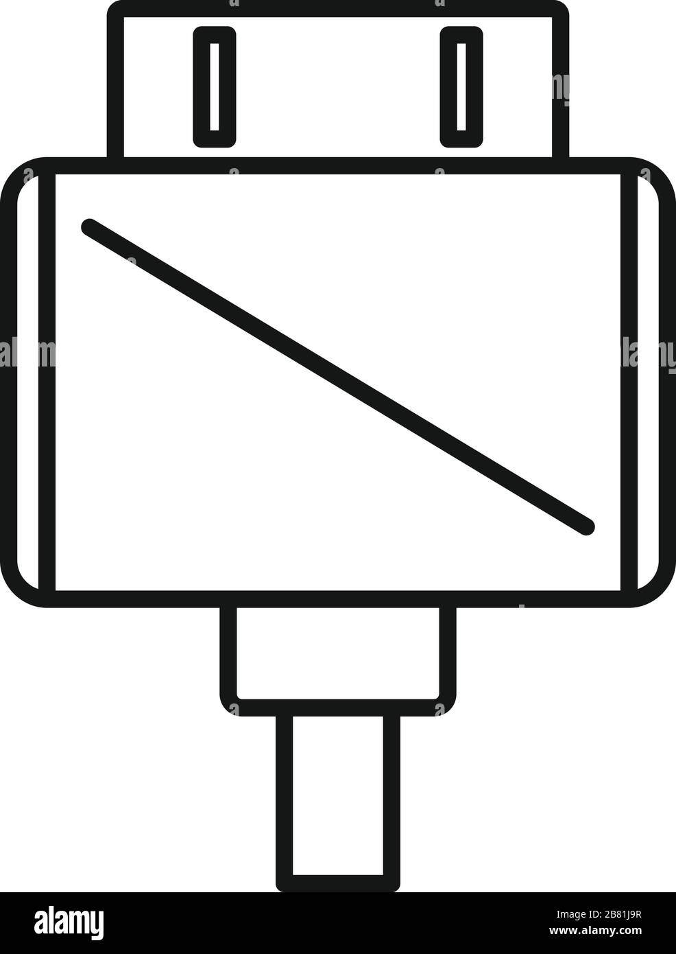 Old computer connector Stock Vector Images - Alamy
