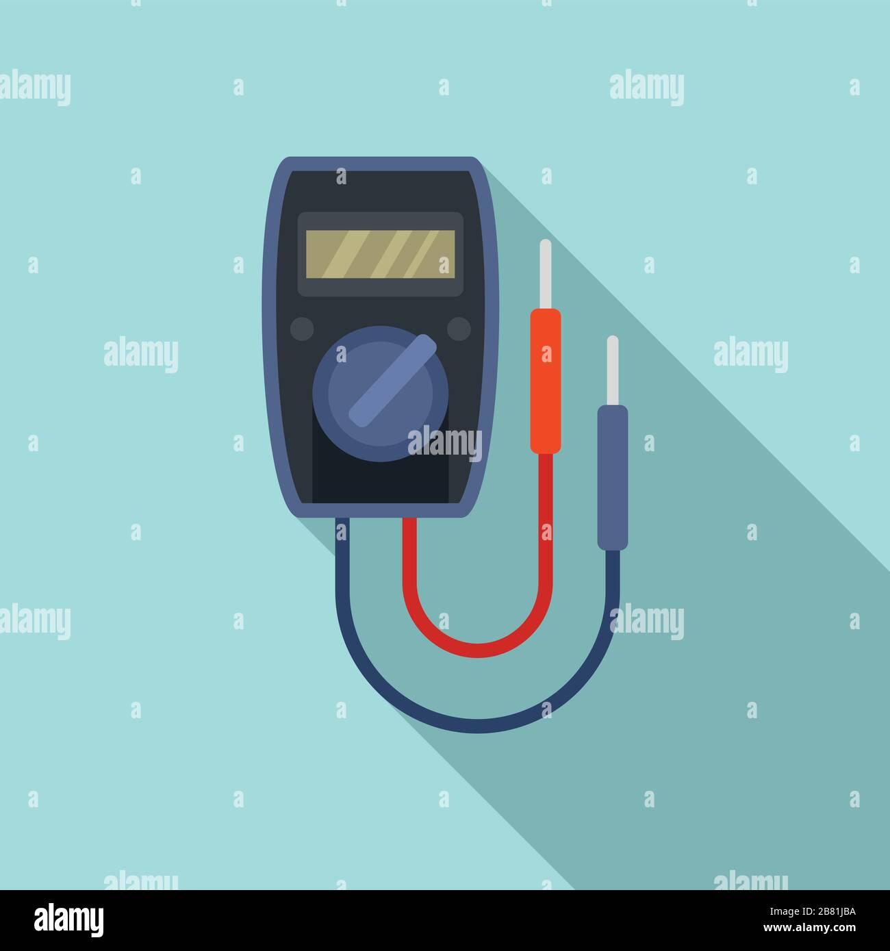Digital multimeter icon. Flat illustration of digital multimeter vector ...