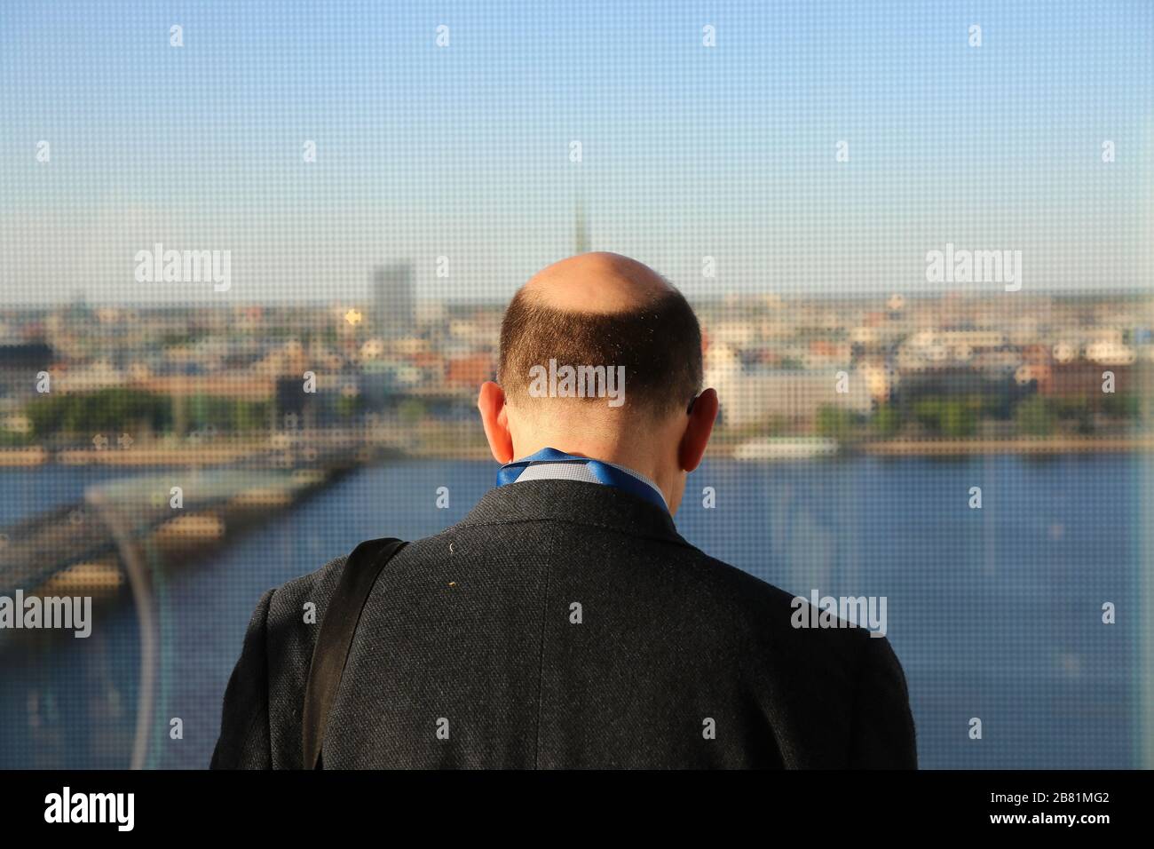 Back view of business people Stock Photo