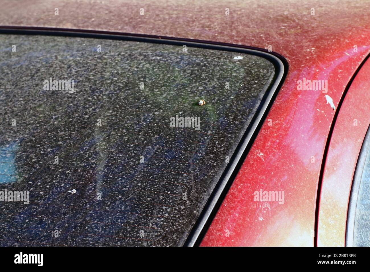 Stains, Dirt on the glass car Pollution, Surface dirt, Dust soil