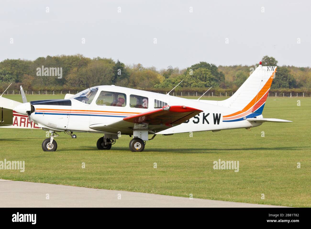 A Piper Archer at Sywell Aerodrome, Northamptonshire in 2011 Stock Photo