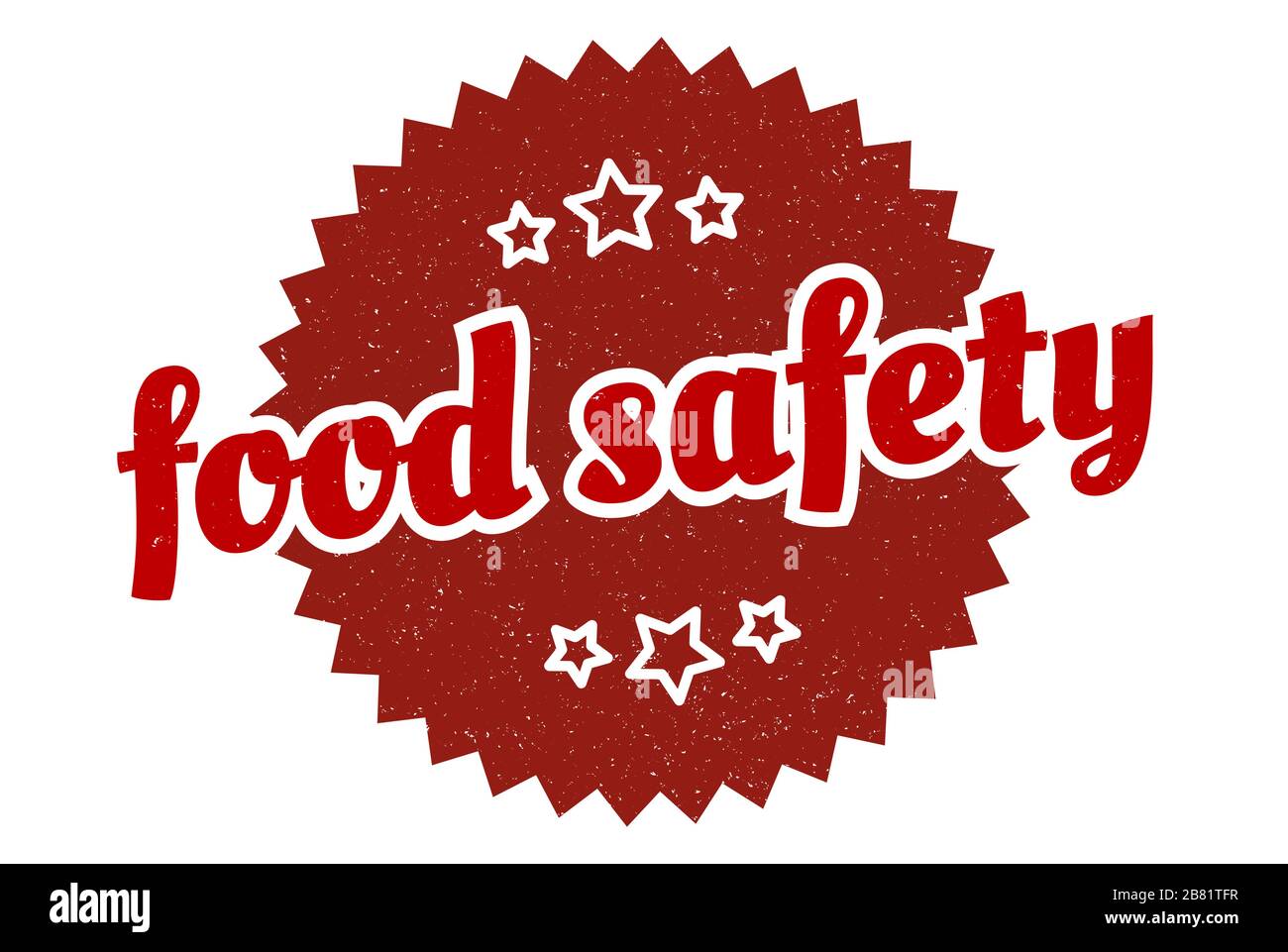 food safety sign. food safety round vintage retro label. food safety ...