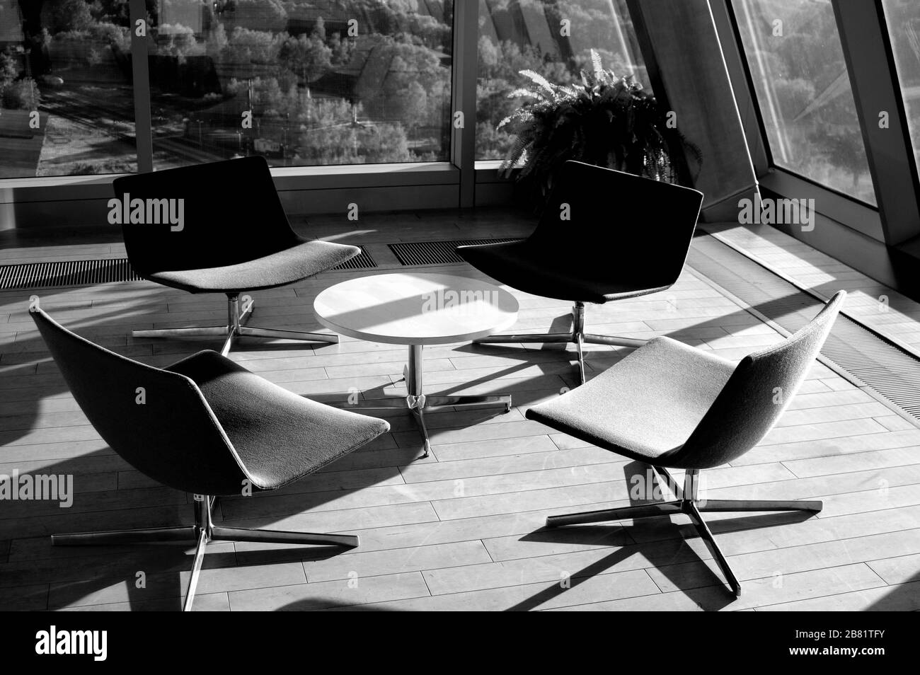 Interior Of Meeting Room In Modern Office Stock Photo Alamy