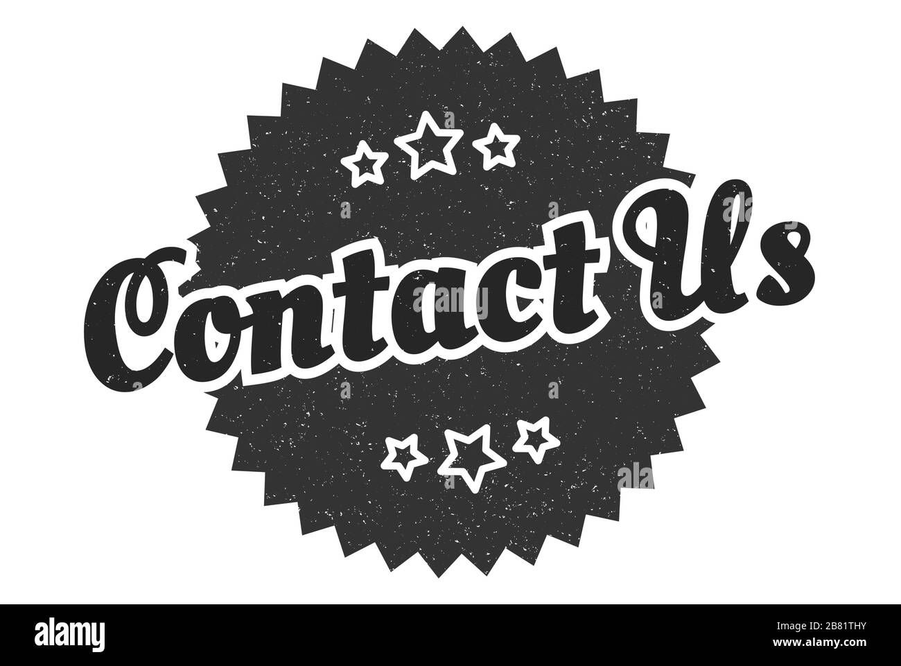 contact us sign. contact us round vintage retro label. contact us Stock