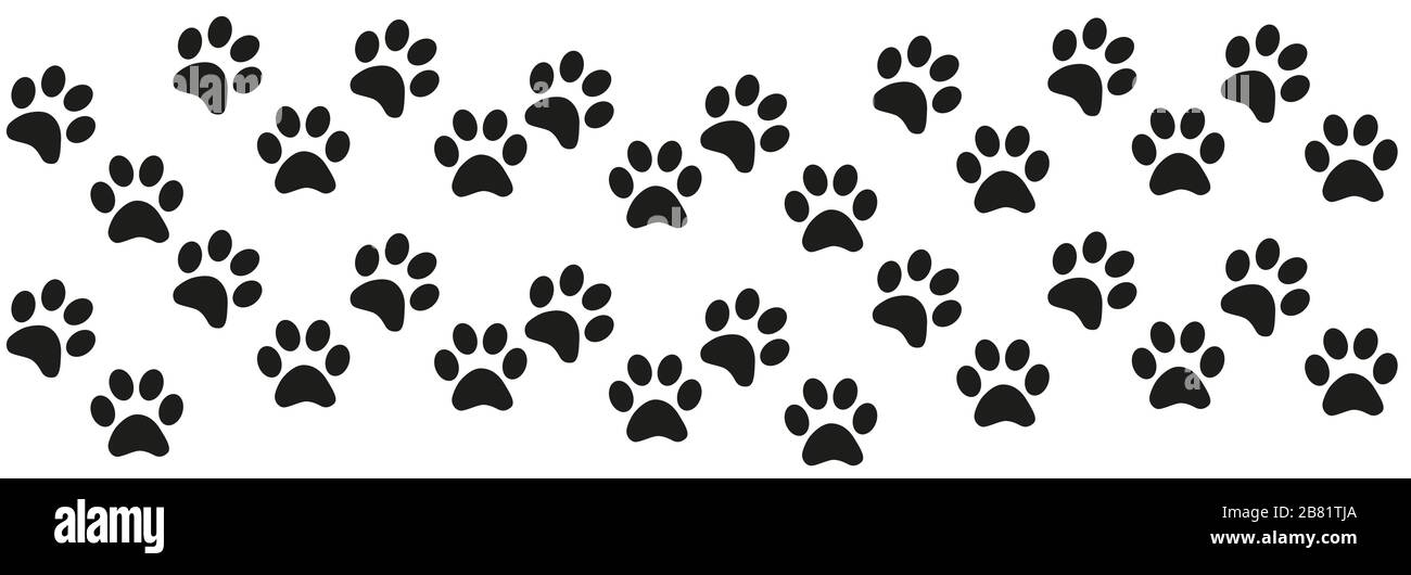 Track of cat dog tracks, footprint, design Stock Vector Image & Art Alamy
