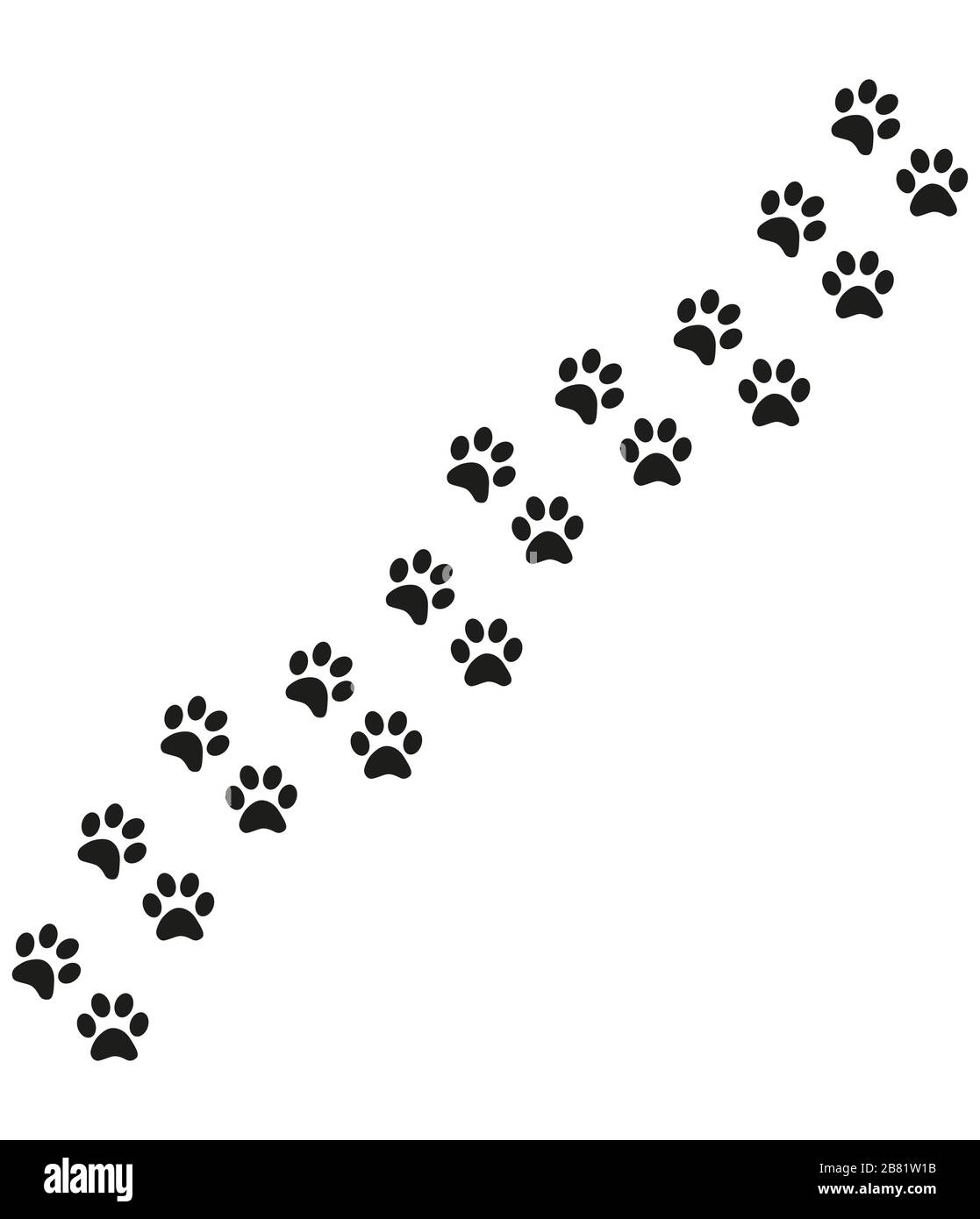Track of cat dog tracks, footprint, design Stock Vector Image & Art Alamy