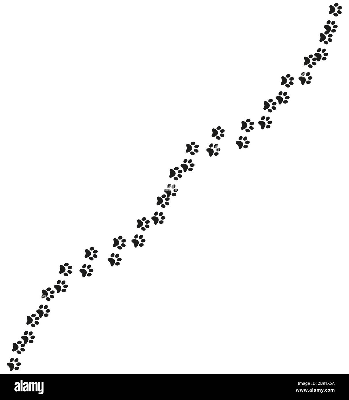 Track of cat dog tracks, footprint, design Stock Vector Image & Art Alamy