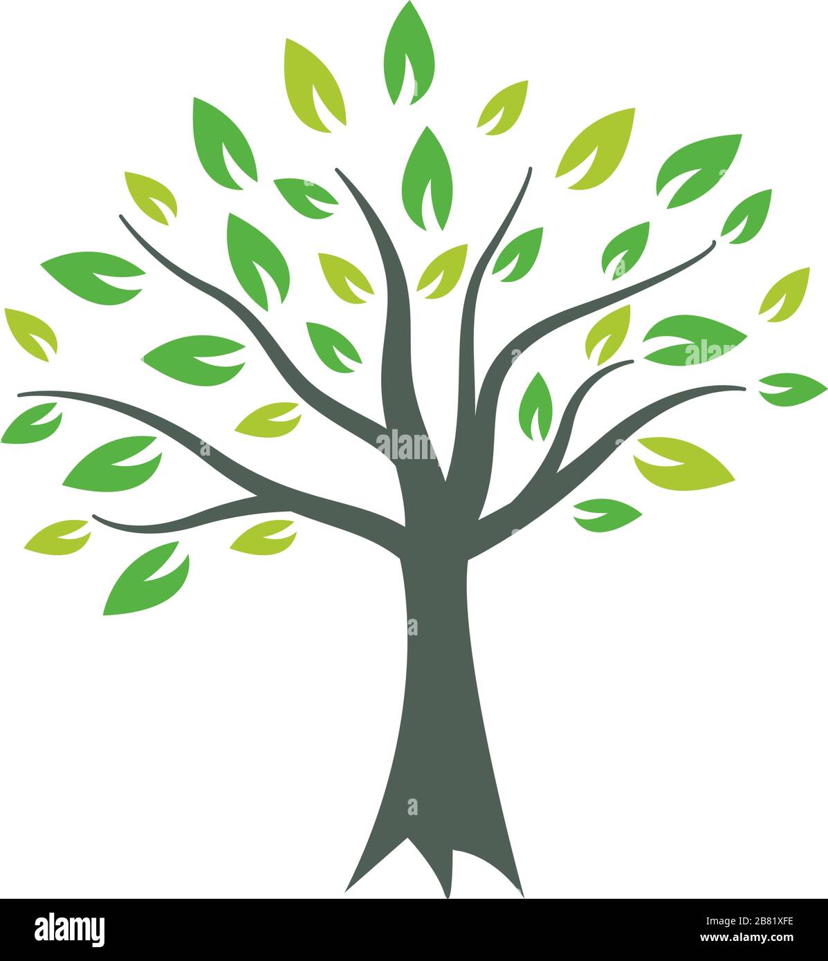 Tree graphic design template vector isolated illustration Stock Vector