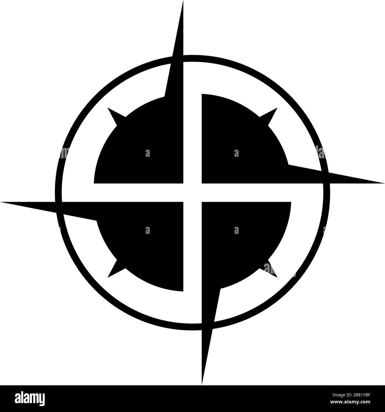 Compass graphic design template vector isolated illustration Stock Vector