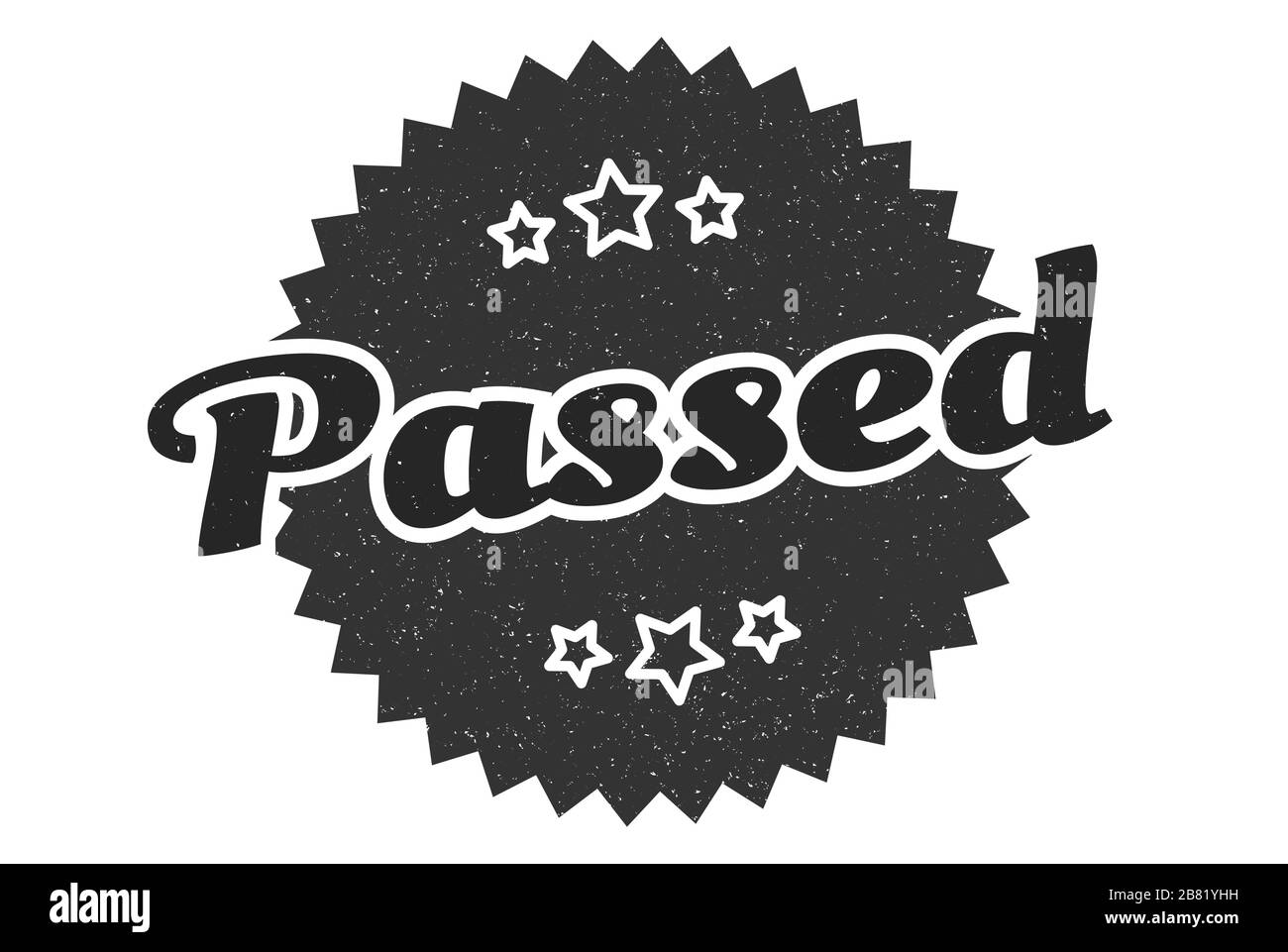 passed sign. passed round vintage retro label. passed Stock Vector ...