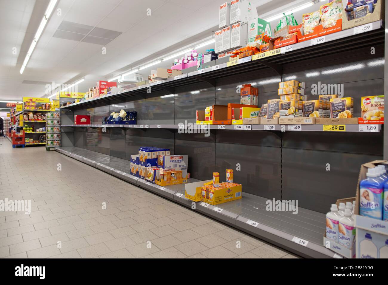 Empty shelves supermarket fridge hires stock photography and images