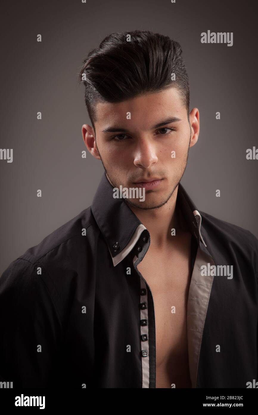 fashion like portrait of young man Stock Photo - Alamy
