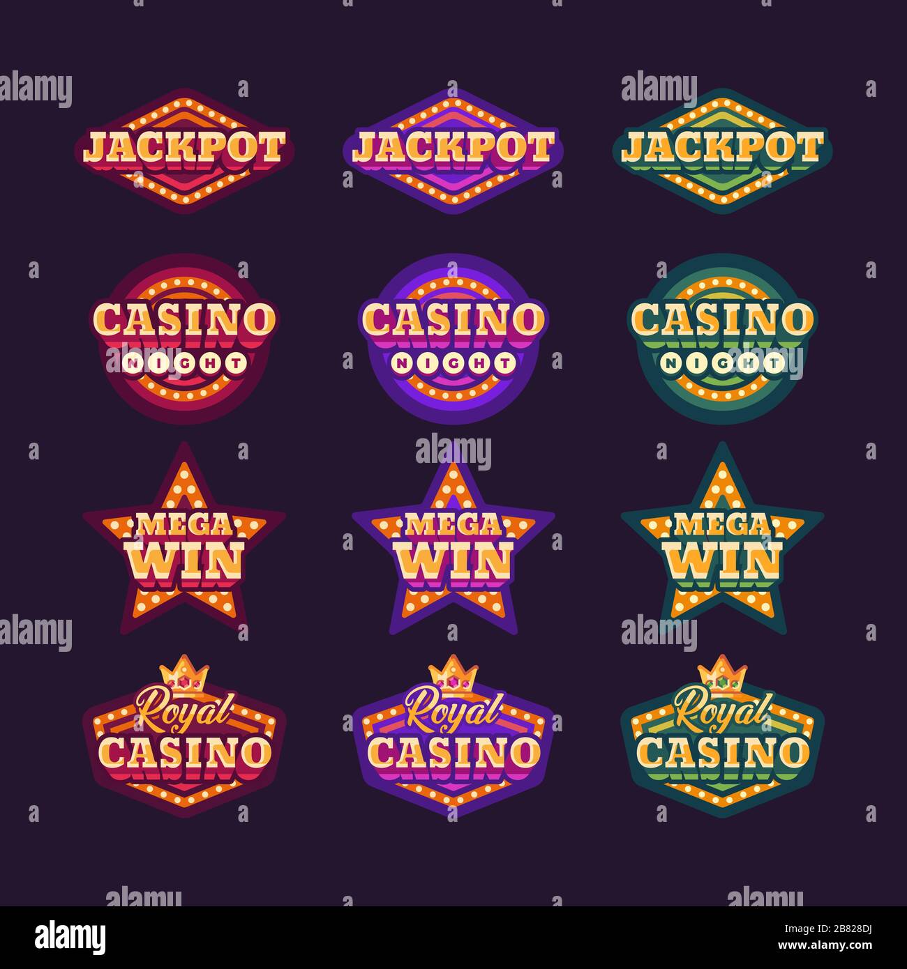 Retro cinema signs Stock Vector Images - Alamy