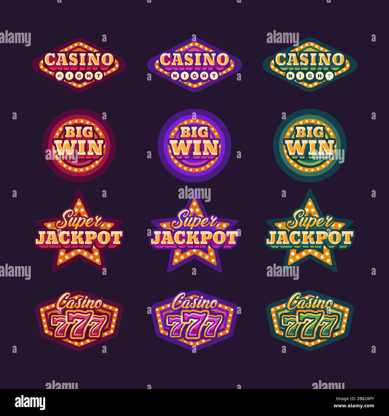 Retro cinema signs Stock Vector Images - Alamy