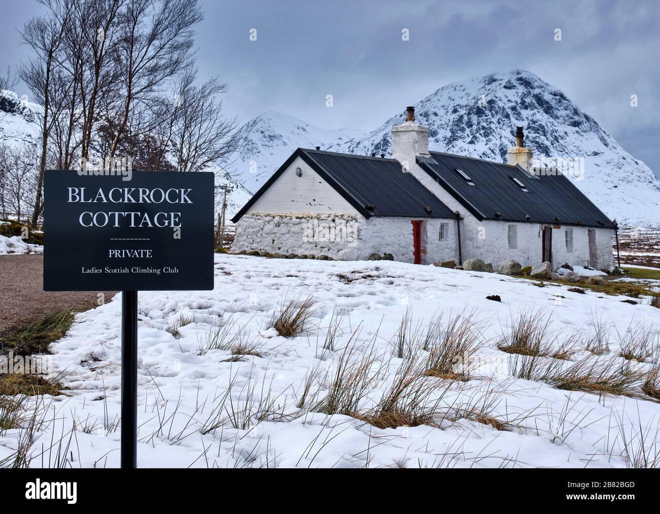 Blackrock Cottage, Glen Coe, Argyll & Bute, Scotland Stock Photo