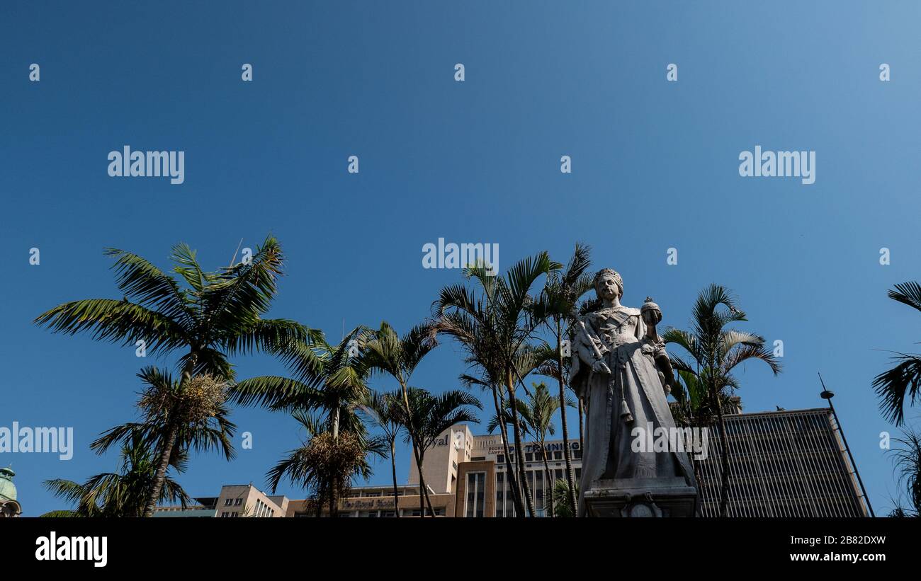 Queen Victoria Statue, Francis Farewell Square, Durban, South Africa Stock Photo