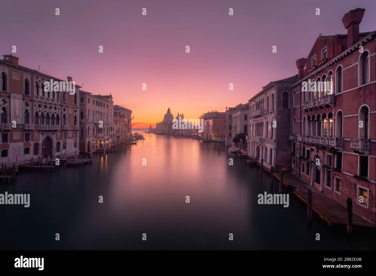 Ponte dell'Accademia in Venice (Italy) Stock Photo