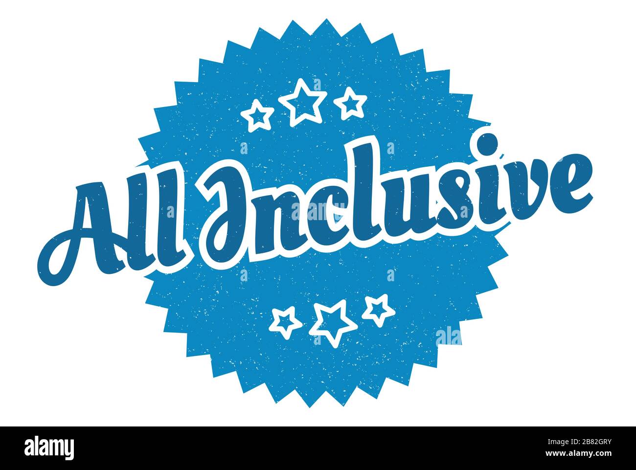 all inclusive sign. all inclusive round vintage retro label. all ...