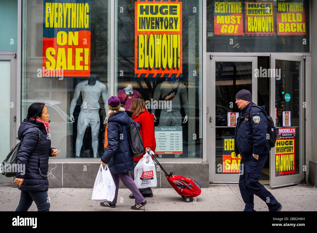 The Chelsea location of the familyowned sporting goods chain, Modell's