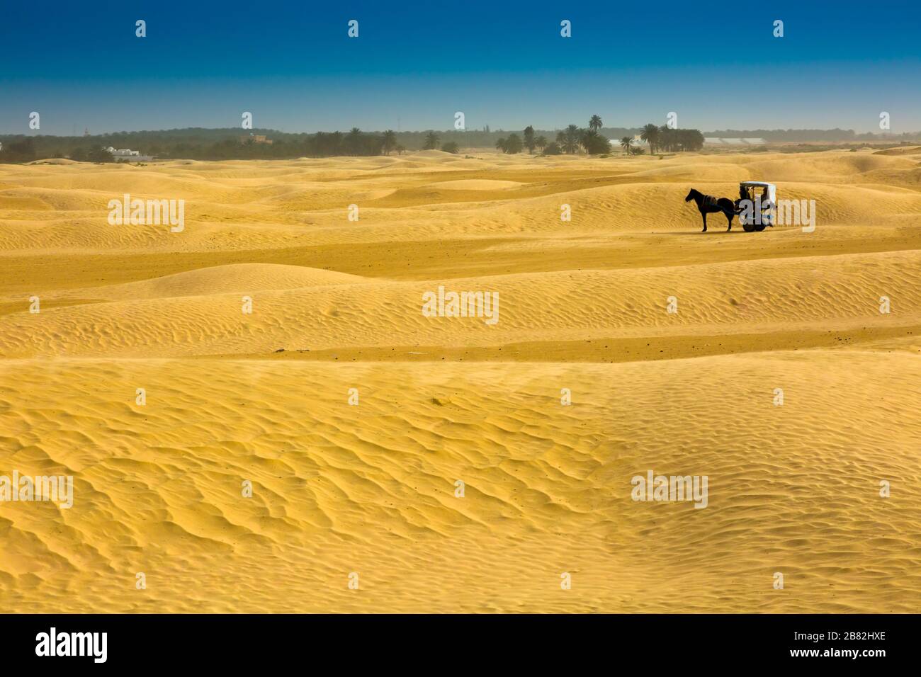 Chaise in the desert. Stock Photo