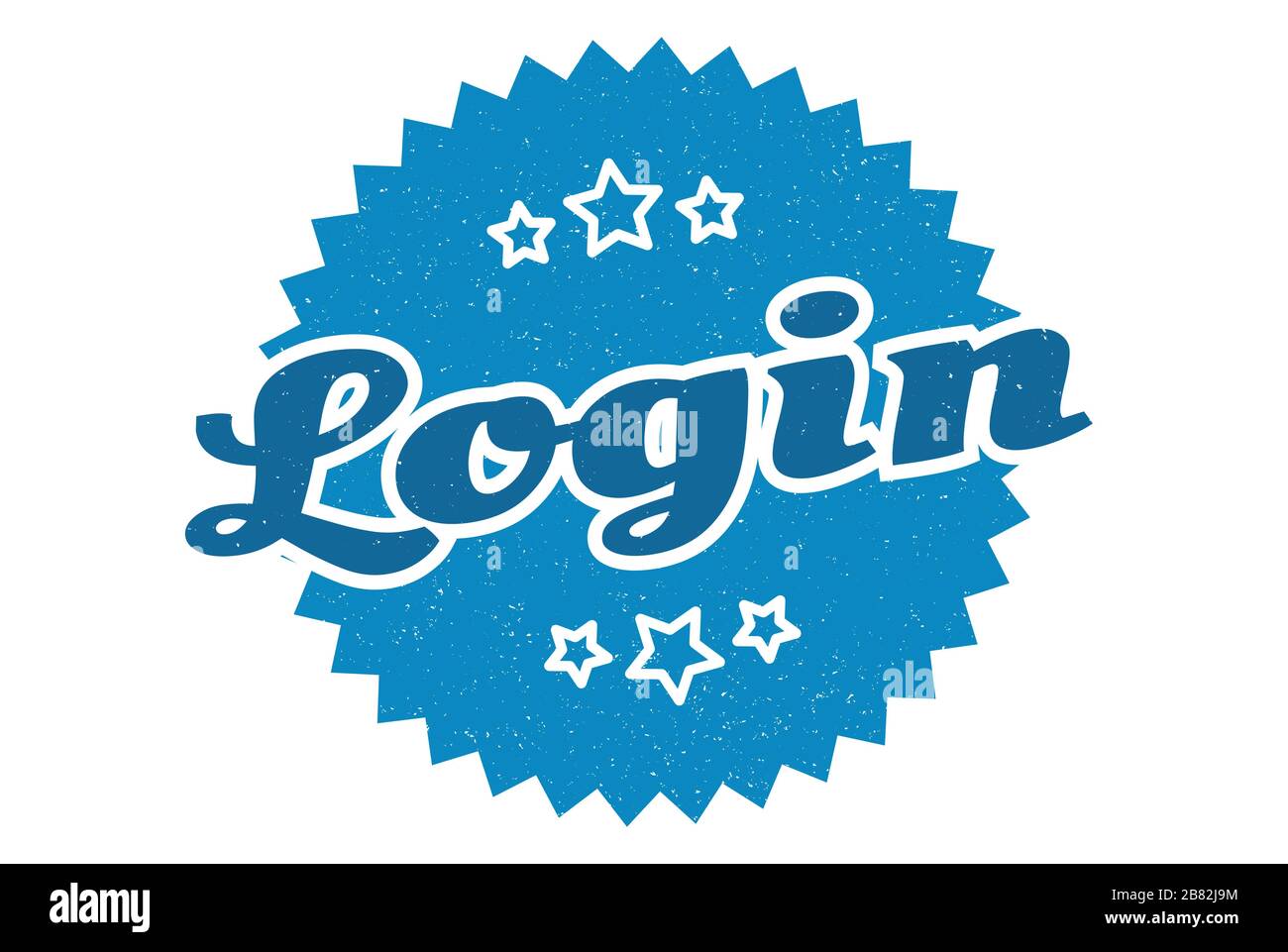 login sign. login round vintage retro label. login Stock Vector Image