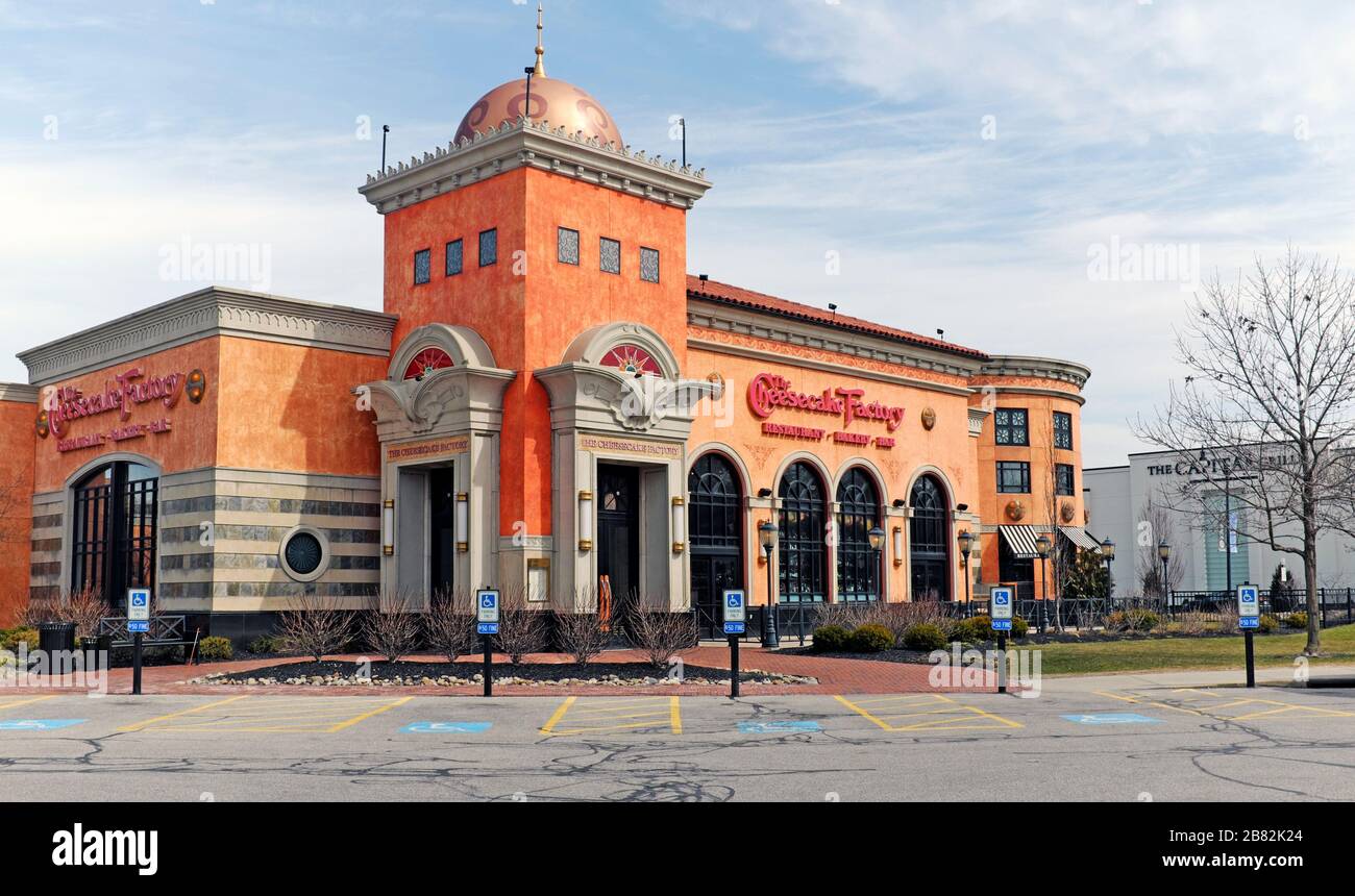 The Cheesecake Factory in Legacy Village in Lyndhurst, Ohio, USA Stock Photo