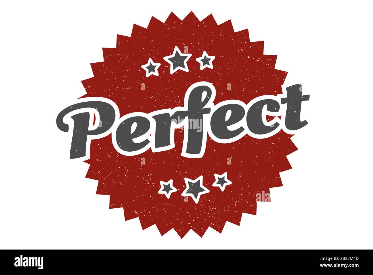 perfect sign perfect round vintage retro label perfect Stock Vector