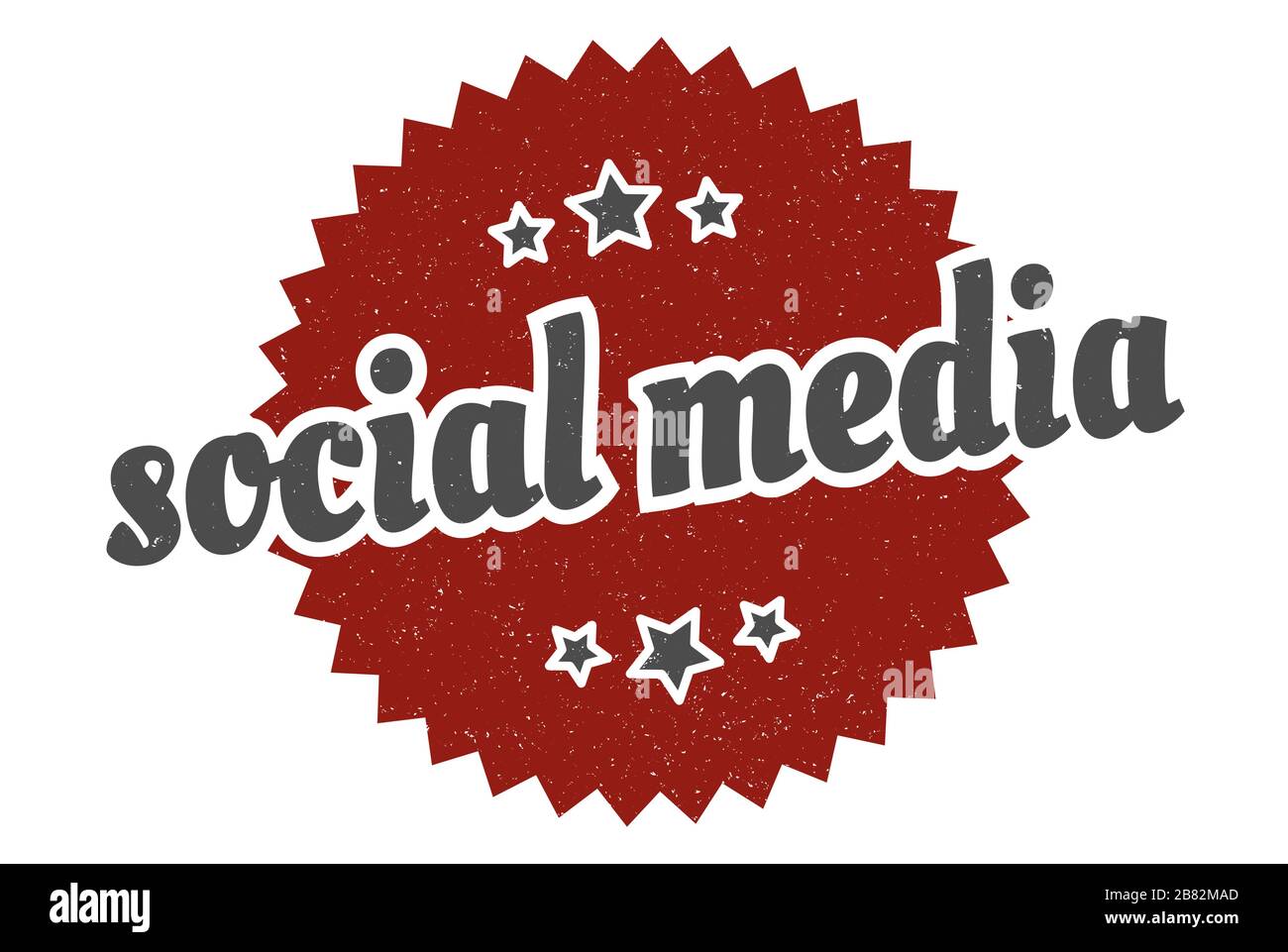 social media sign. social media round vintage retro label. social media ...