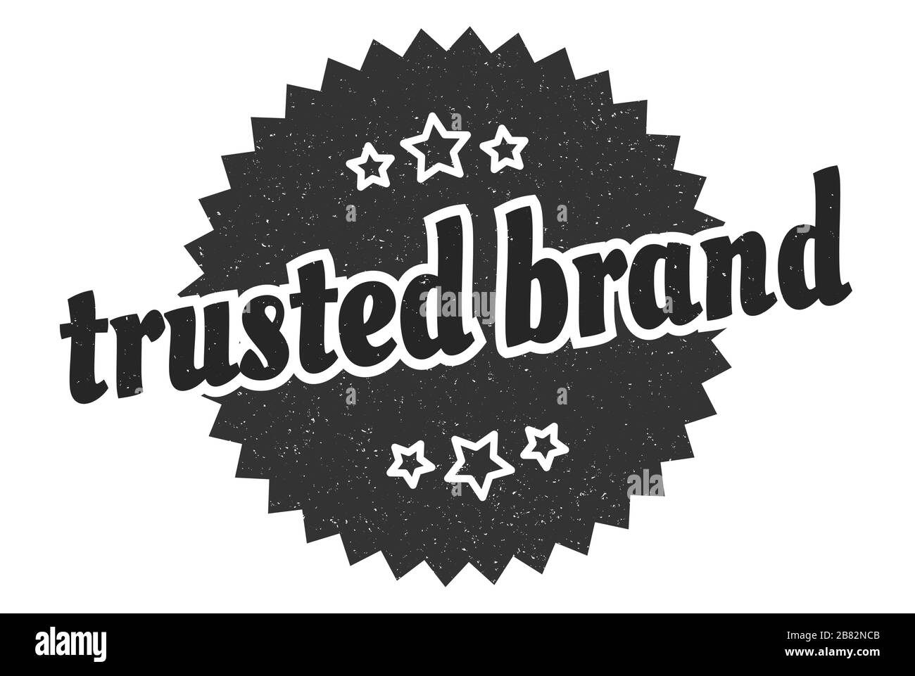 trusted brand sign. trusted brand round vintage retro label. trusted ...
