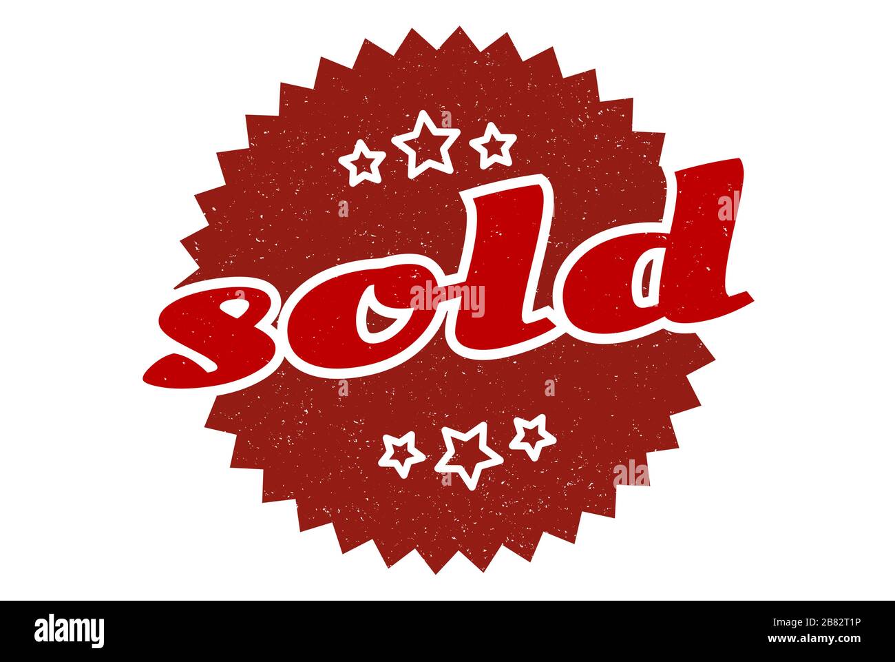 sold sign. sold round vintage retro label. sold Stock Vector Image ...