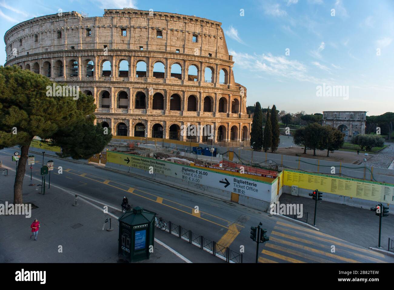 Rome since Corona Virus. Colosseo. © Andrea Sabbadini Stock Photo